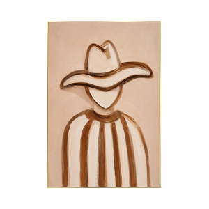 Western Contour Figure Wall Art | Oildeco