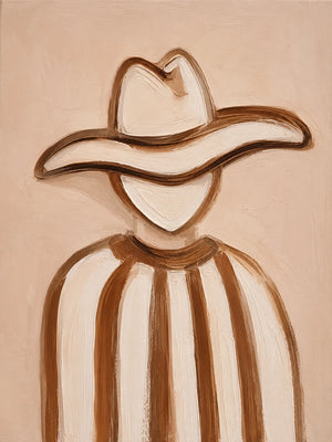 Western Contour Figure Wall Art artwork view | Oildeco
