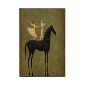 Equestrian Duet Figure Wall Art | Oildeco