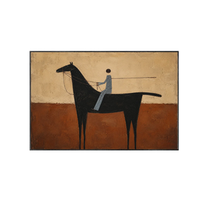 Terracotta Rider Horse Wall Art | Oildeco