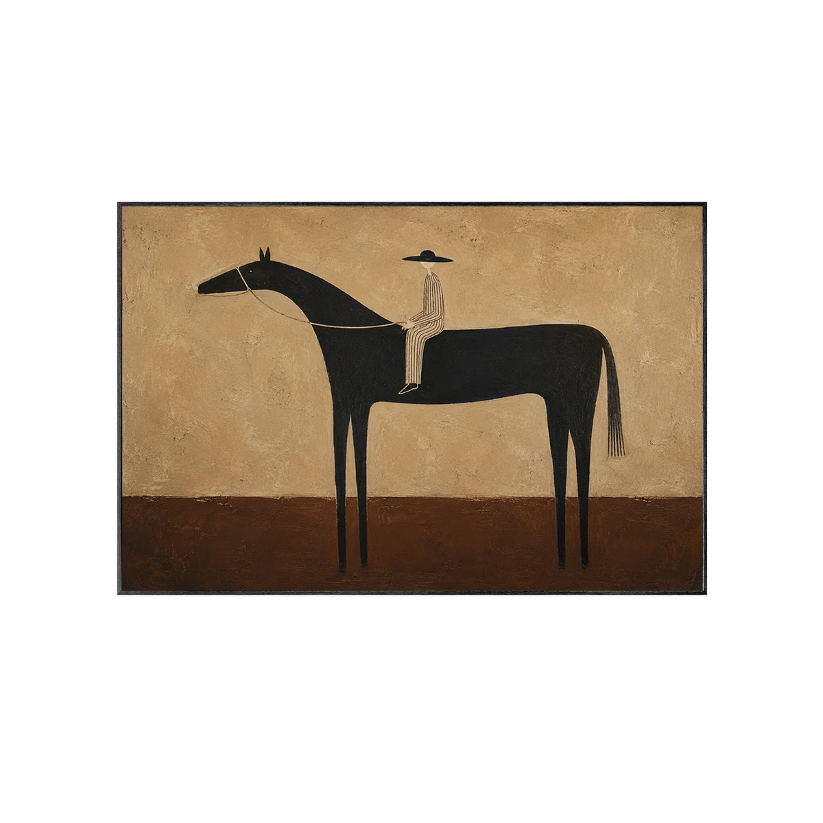 Cuadro de pared de caballo Quiet Rider