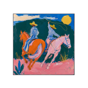 Chromatic Riders Horse Wall Art | Oildeco