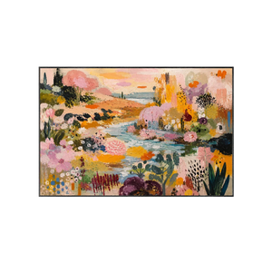 Blush Garden Stream Wall Art | Oildeco