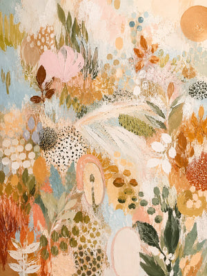Pastel Botanica Floral Wall Art artwork view | Oildeco