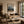 Blue Mist Abstract Wall Art shown in a calm bedroom setting | Oildeco
