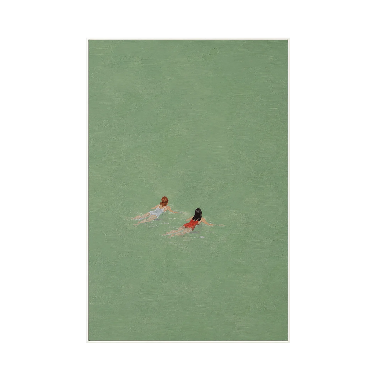 Sea Green Swimmers Wall Art
