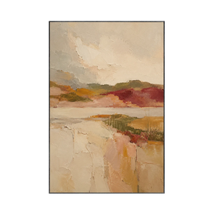 Blush Valley Landscape Wall Art | OILDECO