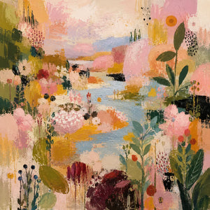 Garden Parade Floral Wall Art artwork view | OILDECO