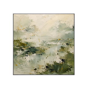 Sage Marsh Abstract Wall Art | OILDECO