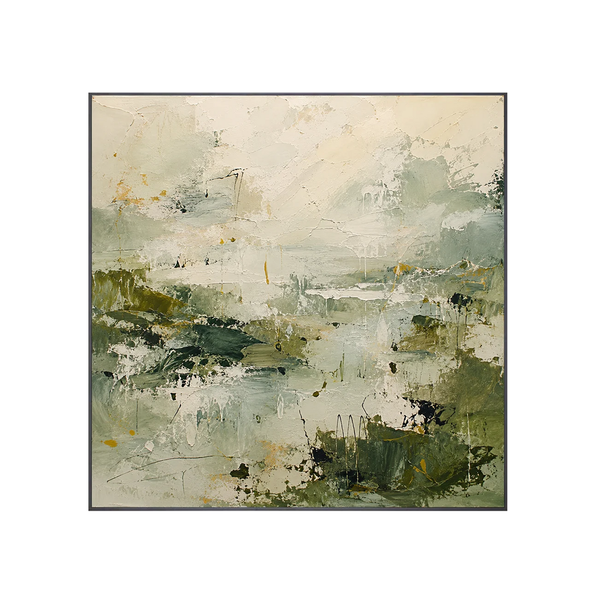 Sage Marsh Abstract Wall Art