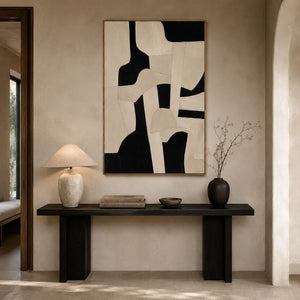 Ivory Forms Abstract Wall Art styled interior scene 5 | OILDECO