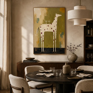 Spotted Horse Figure Wall Art styled interior scene 3 | OILDECO