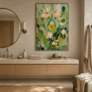 Spring Canopy Floral Wall Art styled interior scene 4 | OILDECO