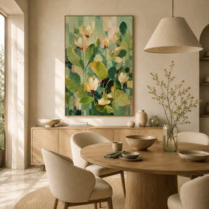 Spring Canopy Floral Wall Art styled interior scene 5 | OILDECO