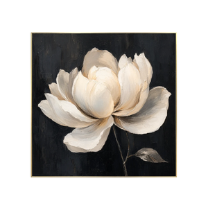 Midnight Magnolia Floral Wall Art | OILDECO