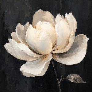 Midnight Magnolia Floral Wall Art artwork view | OILDECO
