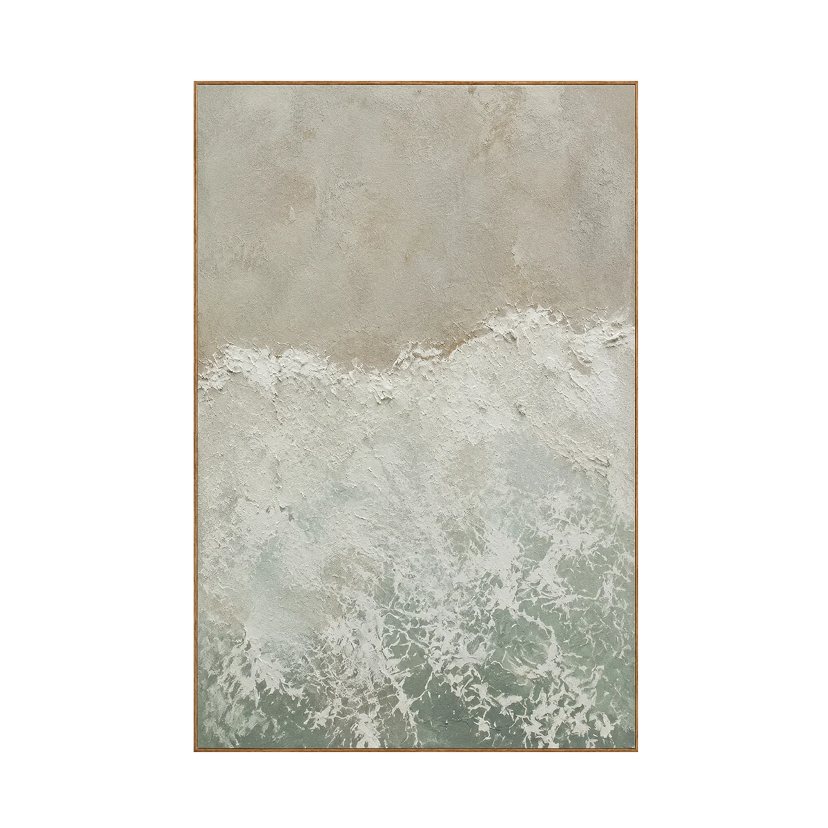 Seafoam Break Textured Wall Art