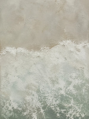 Seafoam Break Textured Wall Art artwork view | OILDECO