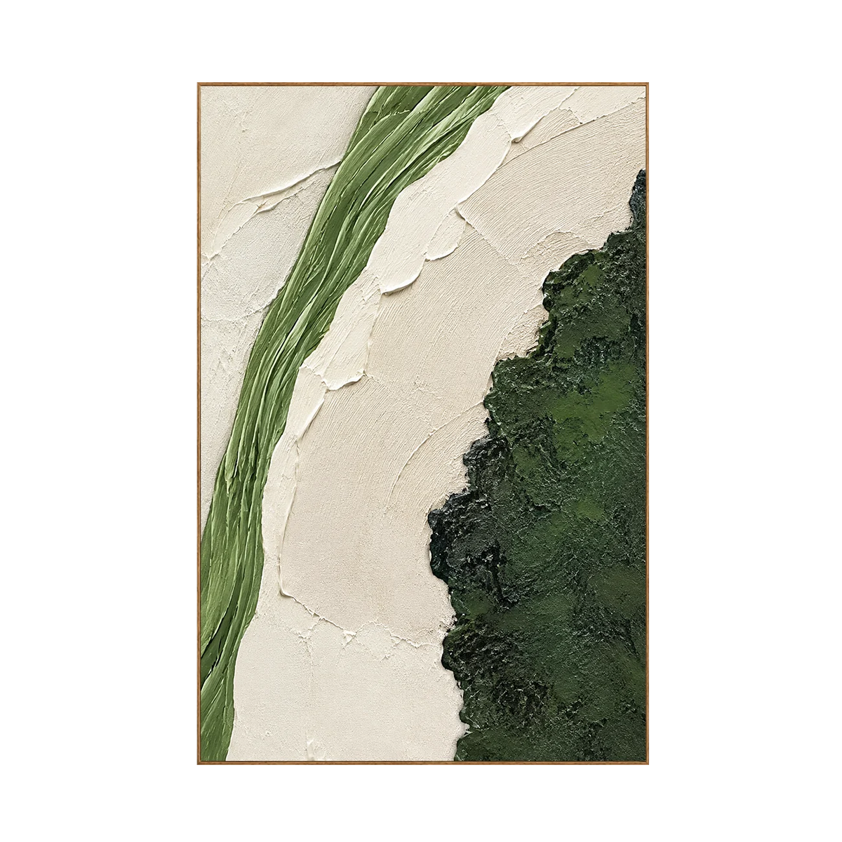 Verdant Divide Textured Wall Art