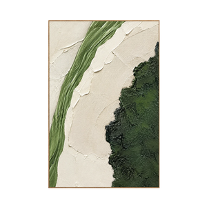 Verdant Divide Textured Wall Art | OILDECO