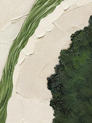 Verdant Divide Textured Wall Art artwork view | OILDECO