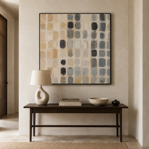 Quiet Matrix Abstract Wall Art styled interior scene 4 | OILDECO