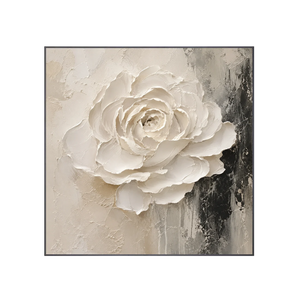 Sculpted Rose Relief Wall Art | OILDECO