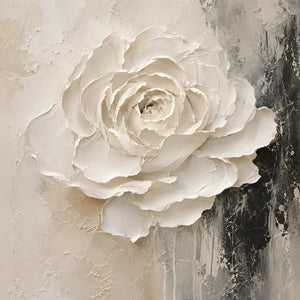 Sculpted Rose Relief Wall Art artwork view | OILDECO