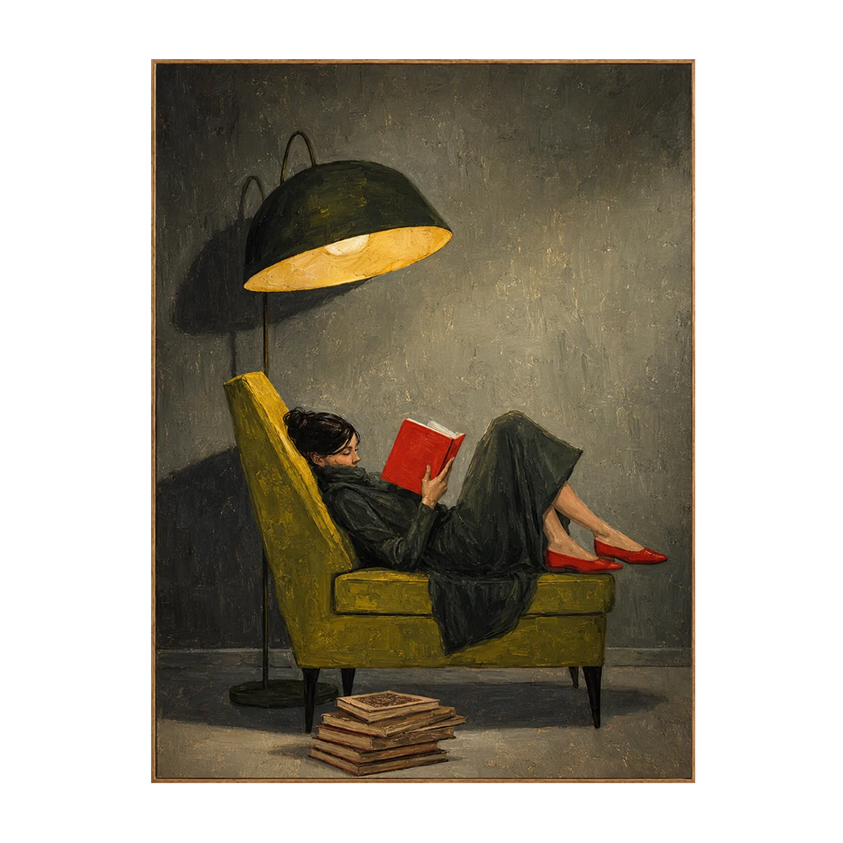 Quiet Reader Figure Wall Art