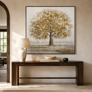 Pearl Blossom Tree Wall Art styled interior scene 2 | OILDECO