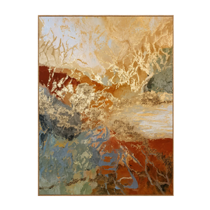Copper Torrent Abstract Wall Art | OILDECO