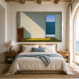 Sea Window Geometric Wall Art styled interior scene 1 | OILDECO
