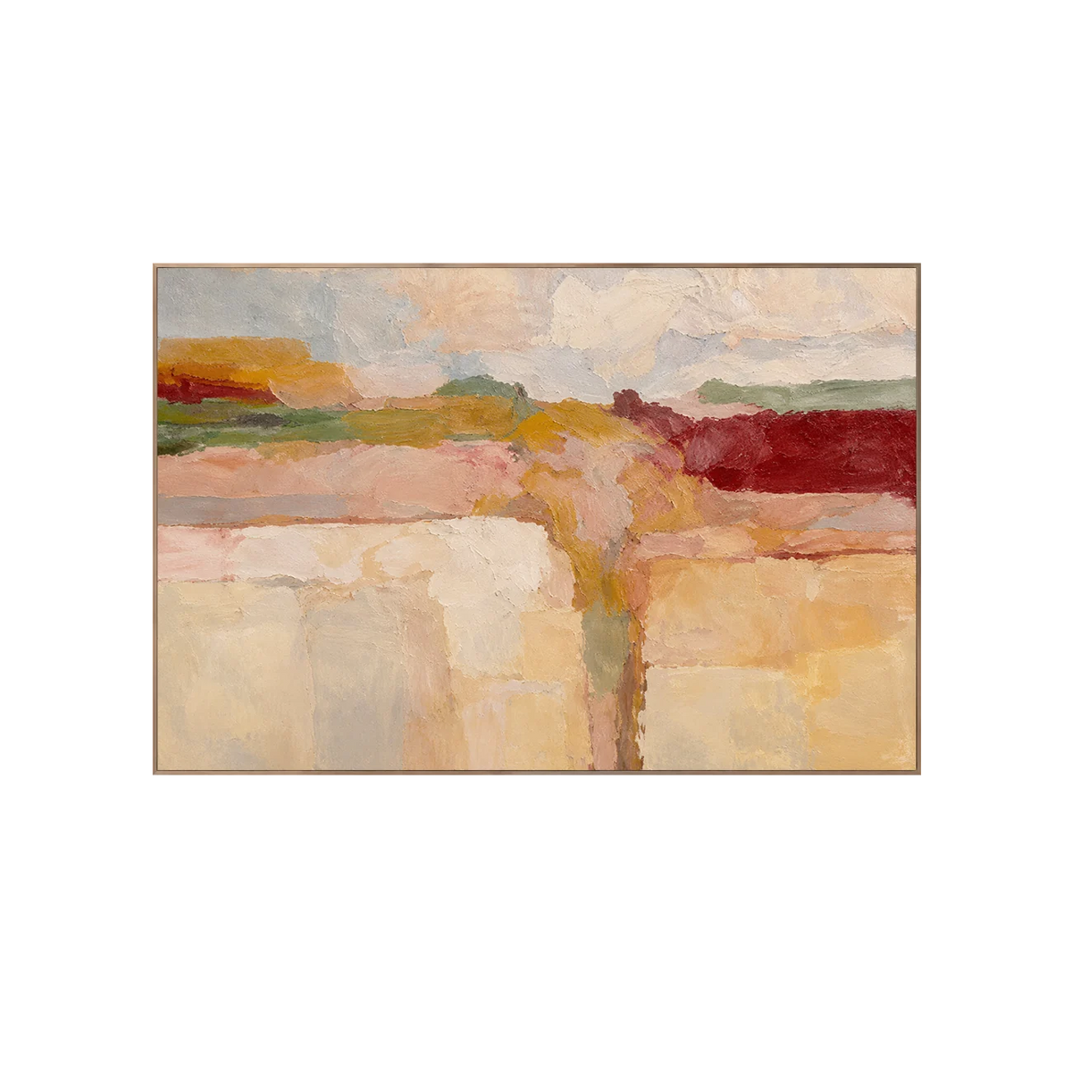 Blush Terraces Abstract Wall Art