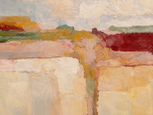 Blush Terraces Abstract Wall Art artwork view | OILDECO
