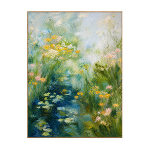 Wildflower Pond Floral Wall Art | OILDECO