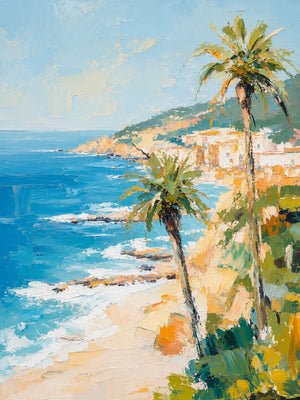 Palm Coast Coastal Wall Art artwork view | OILDECO