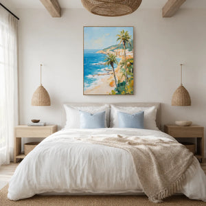 Palm Coast Coastal Wall Art styled interior scene 5 | OILDECO