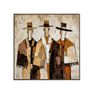 Western Duo Figure Wall Art | Oildeco