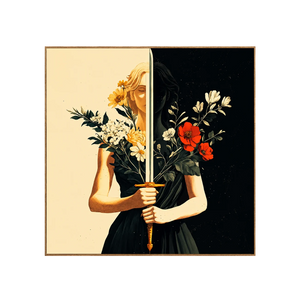 Floral Mirror Figure Wall Art | OILDECO