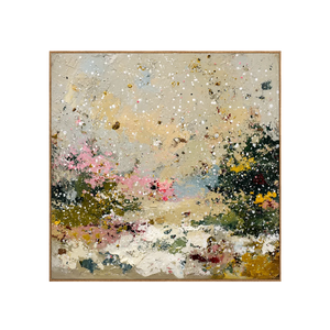 Pastel Snowfall Abstract Wall Art | OILDECO