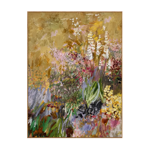 Gilded Wildflower Floral Wall Art | OILDECO