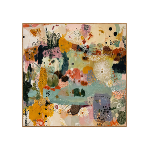 Botanical Patchwork Abstract Wall Art | OILDECO