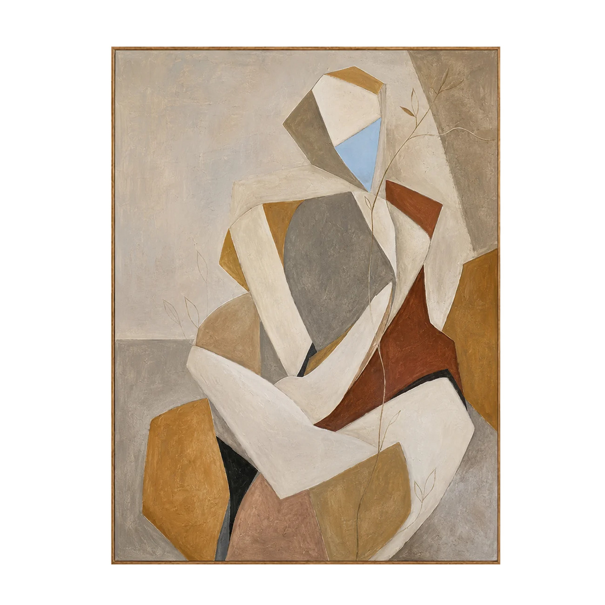 Faceted Muse Figure Wall Art