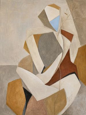 Faceted Muse Figure Wall Art artwork view | OILDECO