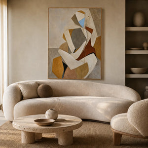 Faceted Muse Figure Wall Art styled interior scene 1 | OILDECO