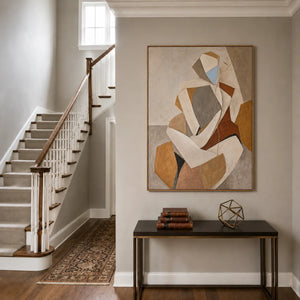 Faceted Muse Figure Wall Art styled interior scene 2 | OILDECO