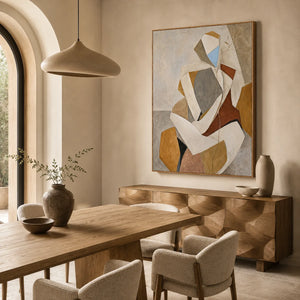 Faceted Muse Figure Wall Art styled interior scene 3 | OILDECO