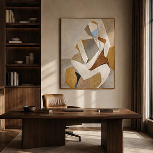 Faceted Muse Figure Wall Art styled interior scene 5 | OILDECO