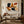 Ochre Balance Abstract Wall Art styled interior scene 1 | OILDECO
