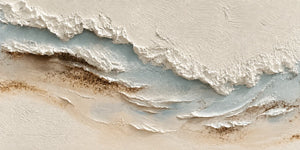 Coastal Drift Textured Wall Art artwork view | OILDECO